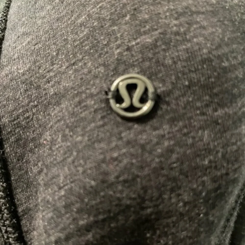 Lululemon Short&Sweet Reversible Sherpa Jacket Heathered Core/Black Size Small - Picture 6 of 8